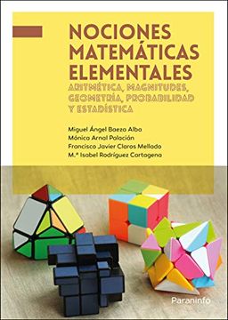 portada Nociones Matemáticas Elementales: Aritmética, Magnitudes, Geometría, Probabilidad y Estadística