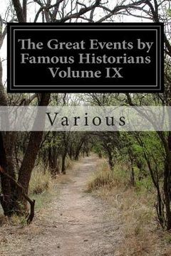 portada The Great Events by Famous Historians Volume IX (en Inglés)
