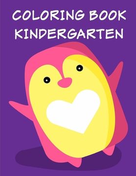 portada Coloring Book Kindergarten: An Adorable Coloring Christmas Book with Cute Animals, Playful Kids, Best for Children (en Inglés)