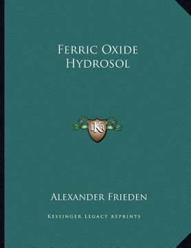 portada ferric oxide hydrosol (en Inglés)