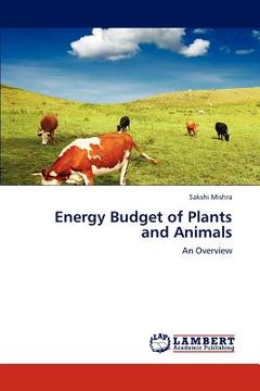 portada energy budget of plants and animals (en Inglés)