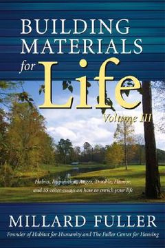 portada building materials for life: volume iii (in English)