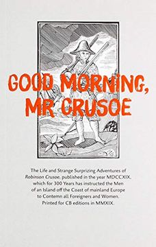 portada Good Morning, mr Crusoe (en Inglés)