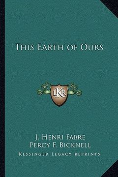 portada this earth of ours (in English)