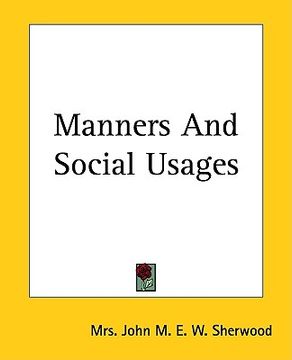 portada manners and social usages (en Inglés)