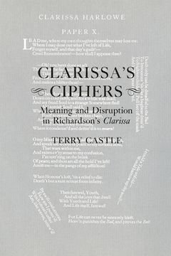 portada Clarissa's Ciphers: Meaning and Disruption in Richardson's Clarissa (en Inglés)