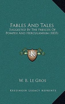 portada fables and tales: suggested by the frescos of pompeii and herculaneum (1835) (en Inglés)