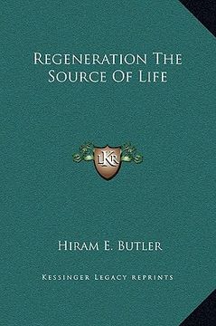 portada regeneration the source of life (en Inglés)