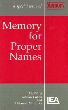 portada memory for proper names (en Inglés)