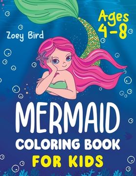 portada Mermaid Coloring Book for Kids: Coloring Activity for Ages 4 - 8