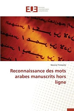 portada Reconnaissance des mots arabes manuscrits hors ligne