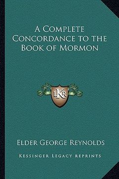 portada a complete concordance to the book of mormon