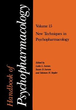 portada Handbook of Psychopharmacology: Volume 15 New Techniques in Psychopharmacology (en Inglés)