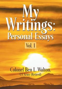 portada My Writings: Personal Essays - Vol. 1 (in English)