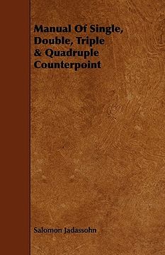 portada manual of single, double, triple & quadruple counterpoint