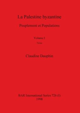 portada La Palestine Byzantine, Volume i (en Inglés)
