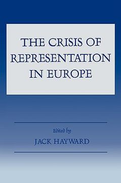 portada the crisis of representation in europe (en Inglés)
