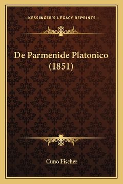 portada De Parmenide Platonico (1851) (en Latin)