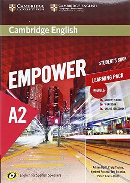 portada Cambridge English Empower for Spanish Speakers A2 Learning Pack (Student's Book with Online Assessment and Practice and Workbook) (en Inglés)