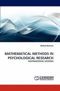 portada mathematical methods in psychological research (in English)