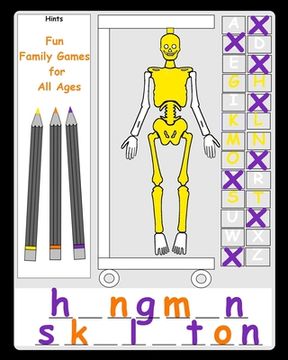 portada Fun Family Games for All Ages: Hangman Alternative A pen and paper family game book for kids and adults Simple fun sibling games Easy quick for child