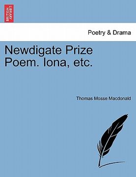 portada newdigate prize poem. iona, etc. (in English)