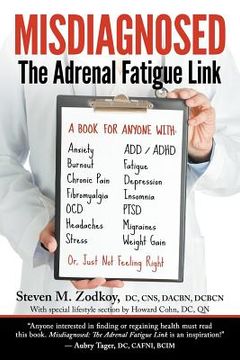 portada Misdiagnosed: The Adrenal Fatigue Link (en Inglés)