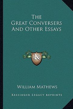 portada the great conversers and other essays