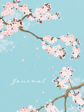 portada Spring Cherry Blossoms Journal (en Inglés)