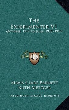 portada the experimenter v1: october, 1919 to june, 1920 (1919) (en Inglés)