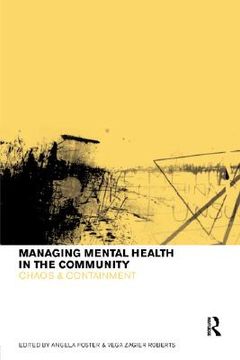 portada managing mental health in the community: chaos and containment (en Inglés)