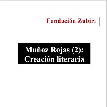 portada Muñoz Rojas (2): Creación Literaria (Logos)