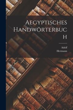 portada Aegyptisches handwörterbuch
