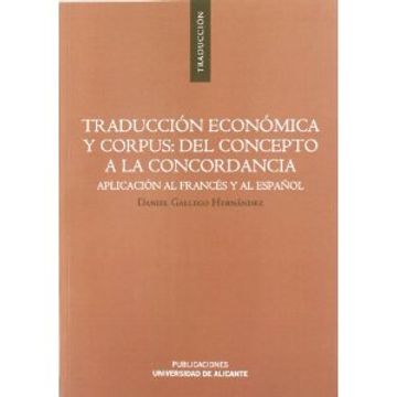 portada Traducción Económica Y Corpus: Del Concepto A La Concordancia