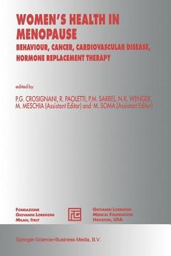 portada Women's Health in Menopause: Behaviour, Cancer, Cardiovascular Disease, Hormone Replacement Therapy (in English)