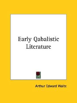 portada early qabalistic literature (en Inglés)