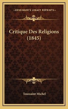 portada Critique Des Religions (1845) (in French)