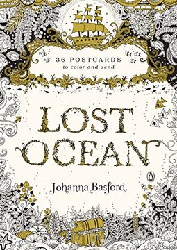 portada Lost Ocean: 36 Postcards to Color and Send (en Inglés)