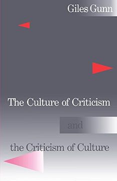 portada The Culture of Criticism and the Criticism of Culture (en Inglés)