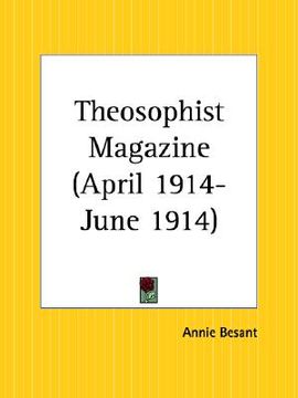 portada theosophist magazine april 1914-june 1914 (en Inglés)