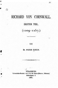 portada Richard von Cornwall erster Teil (1209-1257) (in German)