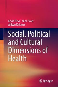 portada Social, Political and Cultural Dimensions of Health (en Inglés)
