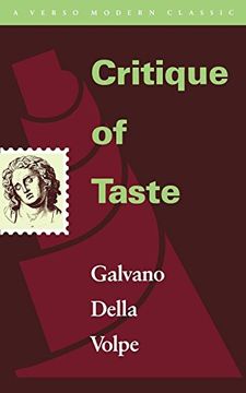 portada Critique of Taste (Verso Modern Classics) 