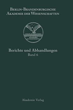 portada Berichte und Abhandlungen, Band 6, Band 6 (en Alemán)