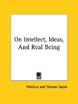 portada on intellect, ideas, and real being (en Inglés)