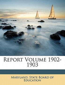 portada report volume 1902-1903 (in English)