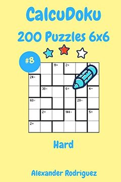 portada Calcudoku Puzzles 6X6- Hard 200 Vol. 8 (en Inglés)