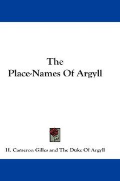 portada the place-names of argyll (in English)