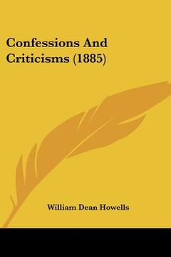portada confessions and criticisms (1885) (en Inglés)