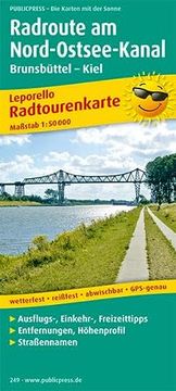 portada Radwanderkarte Radroute Nord-Ostsee-Kanal 1: 50 000 (en Alemán)